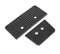 SUPVOX 2pcs Bass Drum Pedal Anti-slip Rubber Drum Pad Guards Easy Installation Exceptional Stability Black