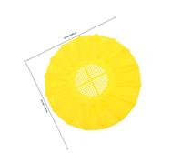 SUPVOX 2Pcs Bee Escape Disc Yellow Plastic Beehive Door Exit Vent Round Entrance Gate Beekeeping Tool Reusable Equipment for Swarm Bee Catcher and Honey Harvesting