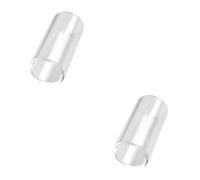 SUPVOX 2pcs Beginner Guitar Accessory Glass Finger Slide Bar for Strings Guitar Slide Finger Protectors Soften Harmonics Sounds for Country Jazz Blues