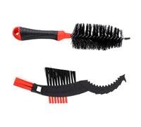 SUPVOX 2pcs Bike Chain Brush Red Gear Brush Round Scrubber Cleaning Tool for Mountain Road Folding Bikes Chain Maintenance Kit