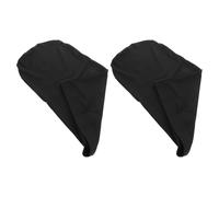 SUPVOX 2pcs Black Dreadlocks Head Wrap Elastic Spandex Loc Cap Hair Accessories Unisex Long Hair Tube Bonnet for Night Sleep