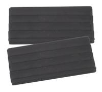 SUPVOX 2pcs Black Non-slip Drum Pedal Pads Anti-slip Rubber Guards for Bass Drum Kit Accessories Lightweight Foot Mat Supports for Set Stability