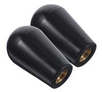 SUPVOX 2pcs Black Plastic Reusable Beer Tap Handles with Ball-Shaped Grip Replacement Handles for Kegerator Beer Faucet Supplies Suitable for Home Bar