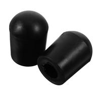 SUPVOX 2pcs Black Rubber Double Bass Endpin Protector Caps Non-slip Stoppers with Rubber Pads for Bass and Cello Endpin Replacement Tips Suitable for Orchestral String Instrument