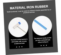 SUPVOX 2pcs Blocks Assembly Hammers for Dual-ended Blue Handle and Soft Head Practical Blocks Assemble Accessory for Educational Play and Home Decoration