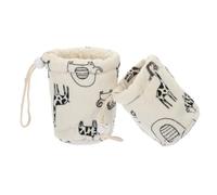 SUPVOX 2pcs Bottle Sleeves Insulated Protective Covers with Cartoon Patterns for Standard Neck Bottles Reusable Break Buffer for Milk Storage at Home and Travel