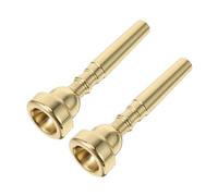 SUPVOX 2pcs Brass Trumpet Mouthpieces Instrument Accessories for Beginners and Professionals Suitable for Schools Bands Concerts