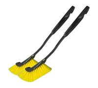 SUPVOX 2pcs Car Wheel Brush and Tire Cleaning Brush with Long Handle, Lightweight Pp Material for Easy Operation, for Car Corners and On-the-go Cleaning Wheels and Interiors