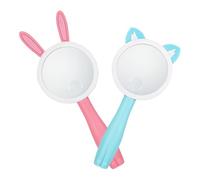 SUPVOX 2Pcs Cartoon Animal Handheld Magnifying Glass Set for, Portable Learning Magnifiers with Handle Design, Educational Exploration for Science Experiments and Reading