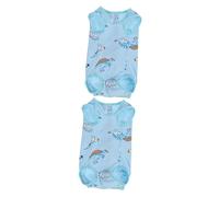 SUPVOX 2pcs Cat Recovery Suit for Protection Anti-licking Scratching Bodysuit for Cats Breathable Durable Medical Vest