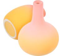 SUPVOX 2pcs Ceramic Flower Vases Decorative Vase Decor Rustic Style Gradient Design Artistic Atmosphere for Table Top and Dinner Parties