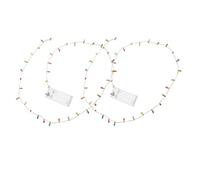 SUPVOX 2pcs Christmas Decorative Miniature Fairy Lights String for Dollhouse Scene Crafts Fake LED Mini Lights Dollhouse Mini Decorations