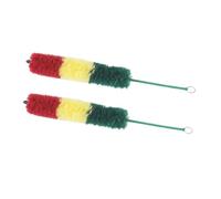 SUPVOX 2pcs Clarinet Cleaning Brush with Soft Colorful Nylon Bristles for Deep Interior Care Portable Travel Friendly Design Efficient Dust Removal for Flute Piccolo and Sax Wind