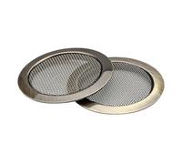 SUPVOX 2pcs Copper Resonator Guitar Sound Hole Covers Metal Screen Inserts Enhancing Sound Stylish Silver Finish Easy to Remove Accessories for Slide Guitar Players