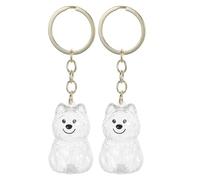 SUPVOX 2pcs Cremation Dog Pet Urn Keychain Cat Pet Ashes Cremation Keepsake Memorial Urn Jewelry Pendant Lost Charm For Dog Owners - Vending Machine Capsule