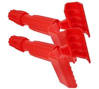SUPVOX 2pcs Detachable Plastic Mop Head Clamps Floor Mop Handle Accessories Quick Replacement Holder Clips for Commercial Cleaning