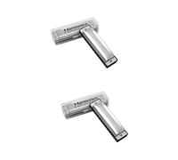 SUPVOX 2pcs Diatonic Harmonica Blues Harp for Blues Jazz Sliver Musical Instrument Portable Harmonica for Music