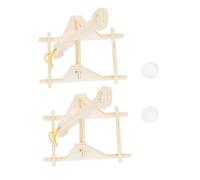 SUPVOX 2pcs DIY Educational Catapult Kit for Stem Science Learning Wooden Assembly Project for Boys and Hands Technology and Engineering Craft