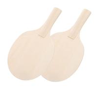 SUPVOX 2Pcs DIY Table Tennis Rackets for Outdoor Durable and Lightweight Design Educational Fun for Enhance Hands Skills