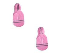 SUPVOX 2pcs Dog Waterproof Coat Legs Pet Rain Slicker Rainproof Dog Jacket Lightweight Rainwear for Wet Weather