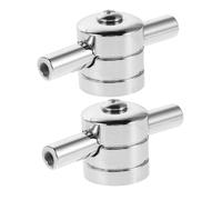 SUPVOX 2pcs Double End Snare Drum Lugs Bass Drum Accessory Cylindrical Design with Dual Direction Tension System for Enhanced Sound Precision