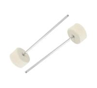 SUPVOX 2pcs Double Hammer Head Bass Drum Pedal for Drum Set Kick Pedal Replacement Parts for Jazz Practice and Beginners