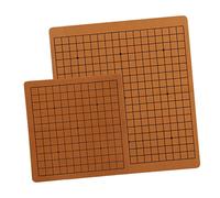 SUPVOX 2pcs Double-sided Go Board Chessboard Dual Duel Game Leather Folding Chessboard for Boys and Girls Lines Portable Go Chess Game Board