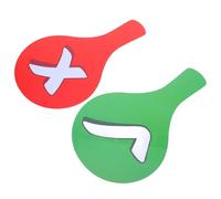 SUPVOX 2pcs Double-sided Voting Paddles Thumbs up Answer Boards for Classroom Quick Student Responses Educational Handheld Signs for Teacher Interaction and Learning Activities