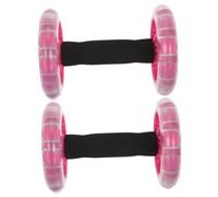 SUPVOX 2pcs Double Wheel Ab Roller for Core Workout Portable Exercise Equipment for Home and Office Use Waistline Shaping Fitness Roller Wheel for Abdominal Strengthening and Body