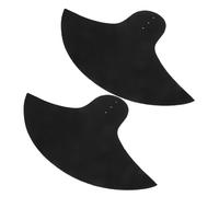 SUPVOX 2pcs Drum Cymbal Mute Pads Rubber Small Silent Cymbal Pads 14-16 Inch Universal Black Drum Set for Silent Practice and Noise Reduction