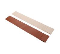 SUPVOX 2pcs Drumstick Storage Bag PU Leather Dustproof Drumstick Organizer for Drummers Compact Instrument Accessory in Brown and Beige