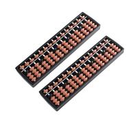 SUPVOX 2Pcs Educational Abacus Portable Arithmetic Counting Tool for School and Practical Design for Math Learning Brown Color