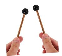 SUPVOX 2pcs Ergonomic Tenor Drum Sticks with Rubber Bell Heads Chicken Wing Wood Mallets for Steel Tongue Drum Xylophone and Tambourine Percussion Instruments Tone Comfortable Grip