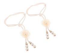 SUPVOX 2pcs Farmhouse Curtain Holdbacks Boho Drapery Holdbacks 35x20x5inch Polyester Handmade Elegant Oriental Design Romantic Artistic Tiebacks for Bedrooms and Living Rooms