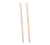 SUPVOX 2Pcs Felt Head Timpani Mallets Wood Handle for Marching Percussion Practice Good Texture Sound Harmony