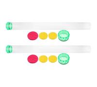 SUPVOX 2Pcs Fishing Float Tubes Transparent PVC Lightweight Fishing Floats Holders Portable Fish Storage Containers for Sea Ice Stream Lake Anglers Random Color