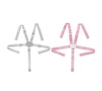 SUPVOX 2pcs Five-Point High Chair Straps for Baby Safety Harness with Portable Plastic and Polyester Material, Effortless Adjustment for Stroller and Children’s Seating Secure Fit