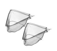 SUPVOX 2Pcs Foldable Fishing with Solid Triangular Design Telescoping Stainless Steel Poles Portable Collapsible Freshwater Kayak Nets for Trout Bass Lakes Rivers