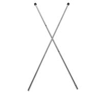 SUPVOX 2pcs Foosball Table Rods 6mm Diameter x 38.5cm with Handle Caps, Steel Table Soccer Replacement Poles for Adult and Indoor Football Machine Accessories