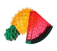 SUPVOX 2pcs Freezable Dog Teething for Puppies and Large Dogs, Soft Fruit-shaped Chew (pineapple + Watermelon), Cooling Summer Play Pet for Outdoor and Indoor Use