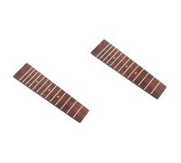 SUPVOX 2pcs Fretboard for Ukulele Frets Compatible Elegant Replacement Accessory for Soprano and Concert Ukuleles Natural Fragrance and Dots Inlay