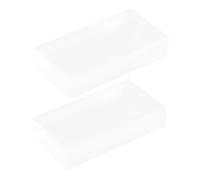 SUPVOX 2pcs Frosted Rectangular Glass Block for Light Refraction Physics Experiments Prism Teaching Tool for Educational Laboratory Use