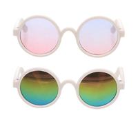 SUPVOX 2pcs Funny Plastic Dog Glasses for Dogs Spoof Cat Glasses Decorative Novelty Halloween Costumes