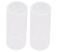SUPVOX 2pcs Glass Guitar Slide Standard Size 2.8cm Glass Bottleneck for Guitars Bass Blues Smooth Surface and Bright Sound