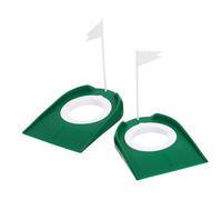 SUPVOX 2pcs Golf Putting Cups Detachable Indoor Golf Trainer Discs Sturdy PP Material Lightweight for Home Practice