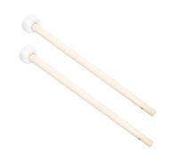 SUPVOX 2pcs Gong Mallets with Wooden Handles and Rubber Heads, Comfortable Handle Design, Practical Percussion Accessories for Performance Use