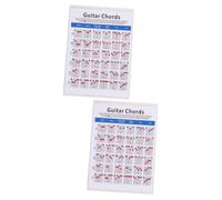 SUPVOX 2pcs Guitar Chord Spectrum Chart Paper Practice Guide for Students Teachers s for Learning Guitar Basics