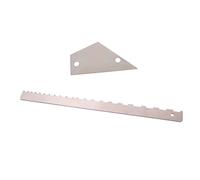 SUPVOX 2pcs Guitar Fret Leveling Ruler Notched Straight Ruler Fret Rocker Guitar Bass Leveling Tool Luthier Tool