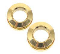 SUPVOX 2pcs Guitar Pickup Tail Pin Caps Gold Thread Endpin Jack Strap Button Covers for Electric and Acoustic Guitars Enhance Sound Quality for Performances and Recording Sessions