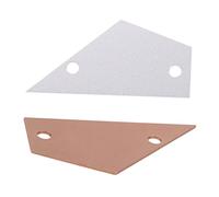 SUPVOX 2pcs Guitar String Height Ruler Aluminum Neck Inspection Gauge for Acoustic Electric Guitars Instrument Repair Tool with Dual Sided Smooth Margins